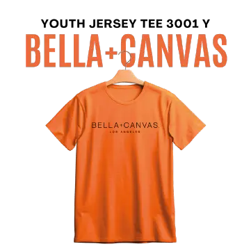 Bella + Canvas 3001Y | Youth Jersey Tee 3001 Y - DTF Dallas 