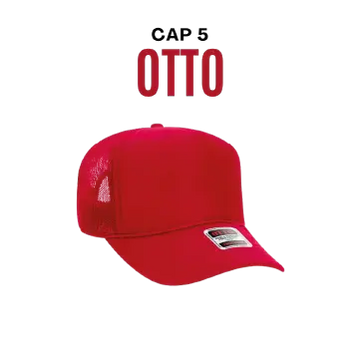 Custom OTTO Cap 5 with embroidered style company logo print