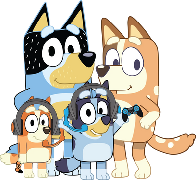 Bluey Family Design DTF-Ready to Press (V1) | DTF Dallas - DTF Dallas 
