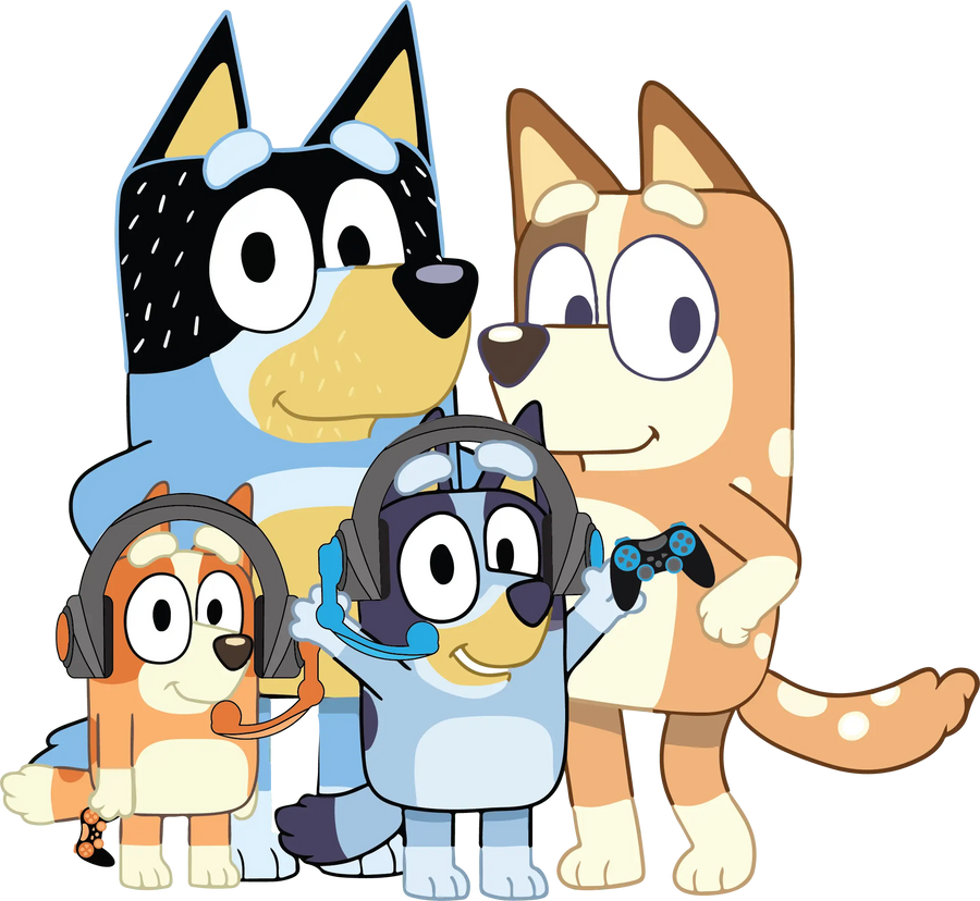 Bluey Family Design DTF-Ready to Press (V1) | DTF Dallas