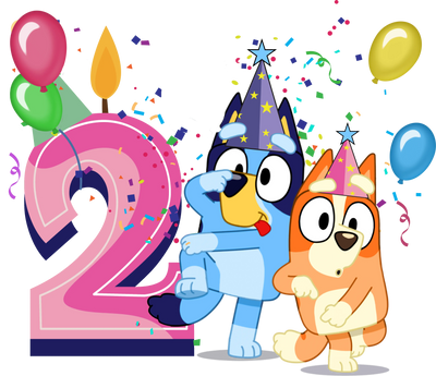 Bluey Second Birthday Party Design | DTF Dallas - DTF Dallas 