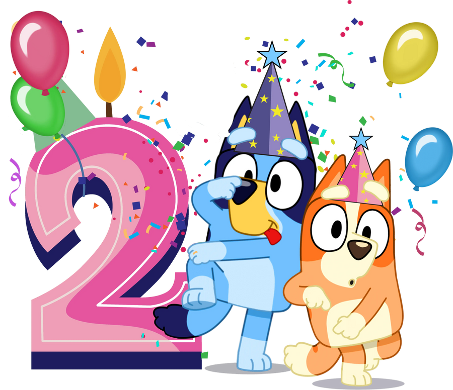 Bluey Second Birthday Party Design | DTF Dallas