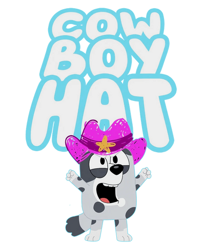 Cowboy Bluey Design - DTF Ready To Press - DTF Dallas 