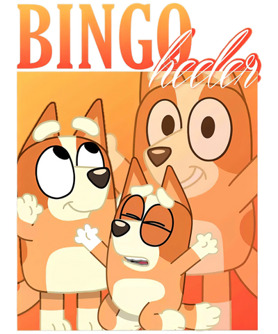 Bingo Bluey Design - DTF Ready To Press - DTF Dallas 