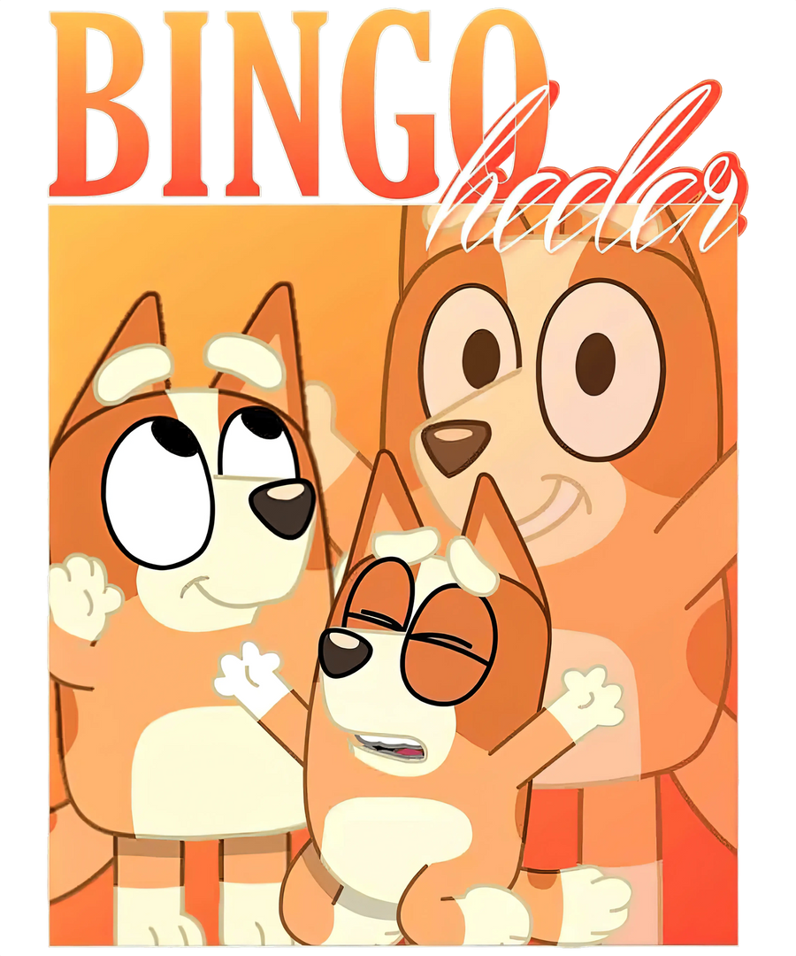 Bingo Bluey Design - DTF Ready To Press