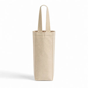 Canvas Single Wine Tote Bag – Reusable Cotton Wine Bottle Carrier WB20 - DTF Dallas 