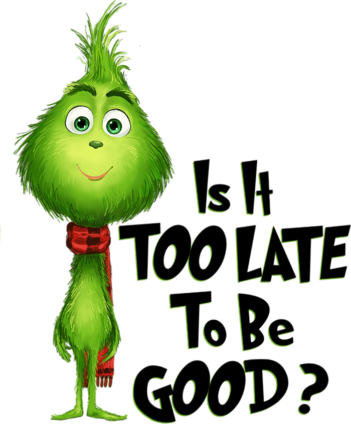 Grinch Christmas Design  (V4) pressed on a garment