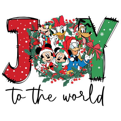 Joy to the Disney World Christmas Design | DTF Dallas - DTF Dallas 