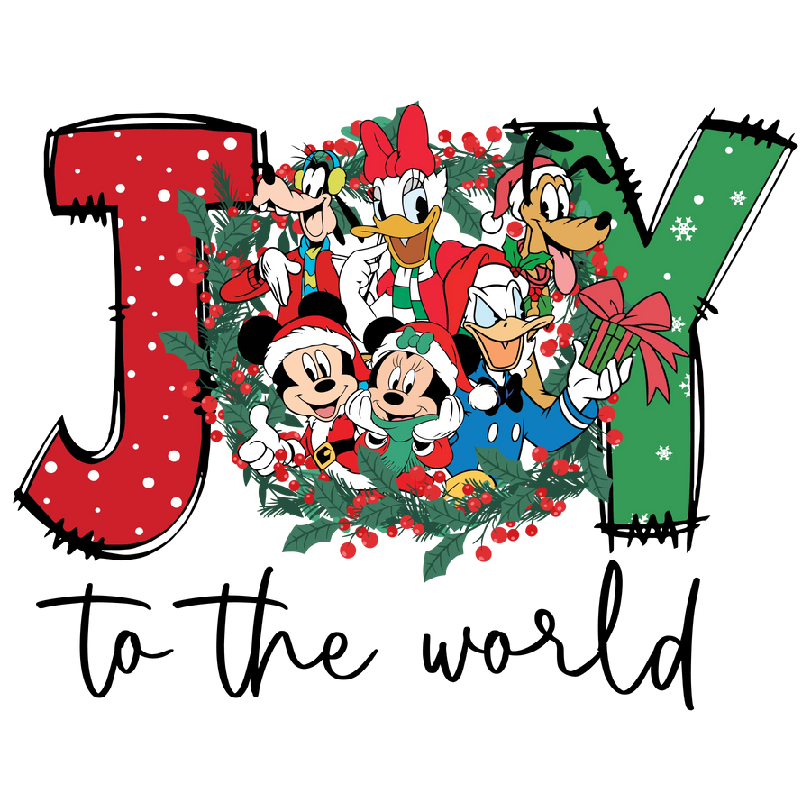 Joy to the Disney World Christmas Design | DTF Dallas