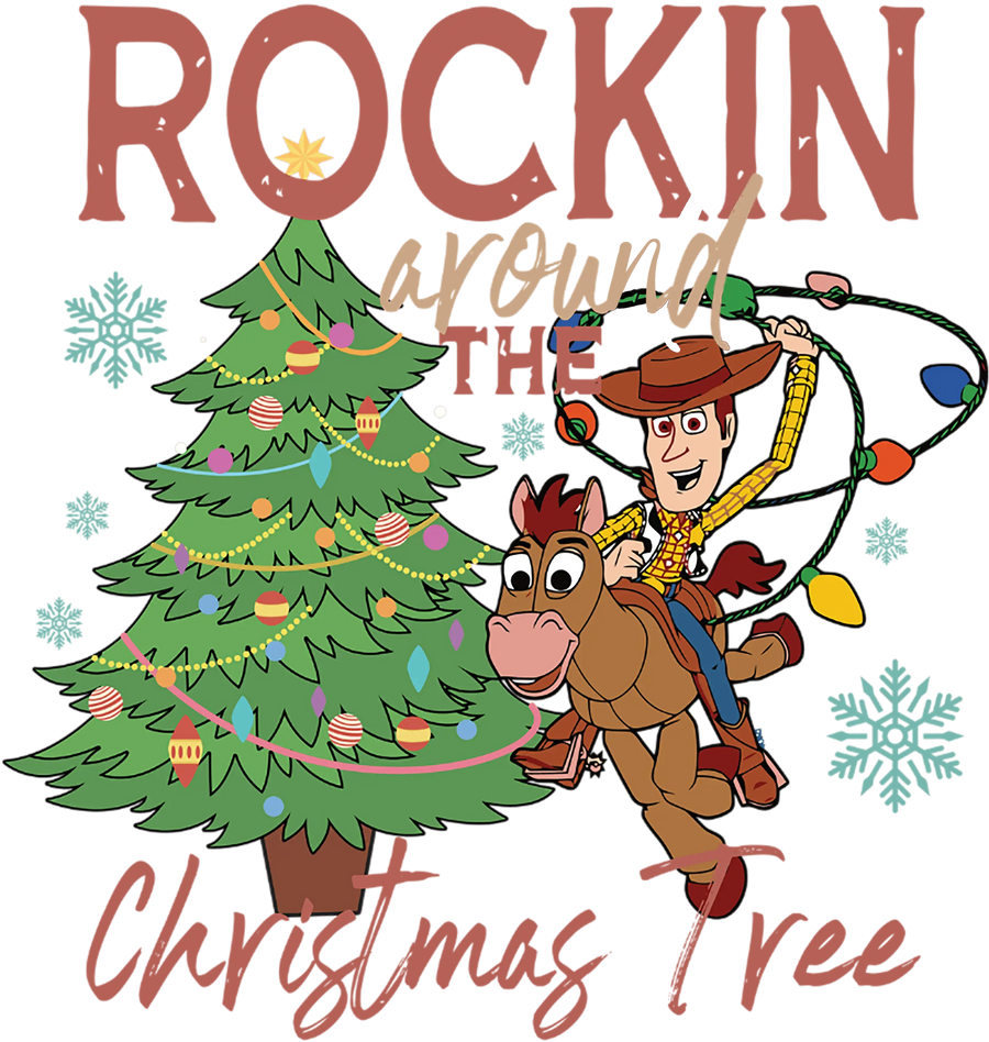 Toy Story Christmas Design - DTF Ready To Press