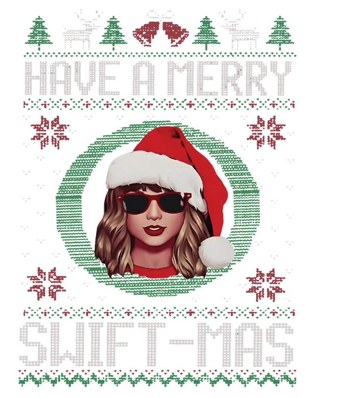 Swift-mas Christmas Design pressed on a garment
