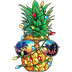 Christmas Pineapple Design - DTF Ready To Press