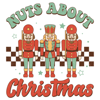 Nuts About Christmas Design - DTF Ready To Press - DTF Dallas 