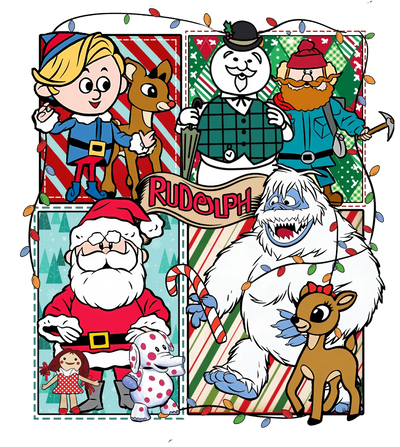 Santa Christmas DTF Design - Ready to Press V2 | DTF Dallas - DTF Dallas 