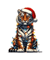 Christmas Tiger Tree Design - DTF Ready To Press