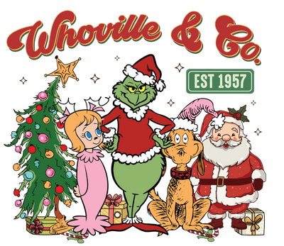 Whoville Co Christmas Grinch Design | DTF Dallas - DTF Dallas 