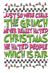 Christmas Grinch Design - DTF Ready To Press