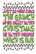 Christmas Grinch Design - DTF Ready To Press