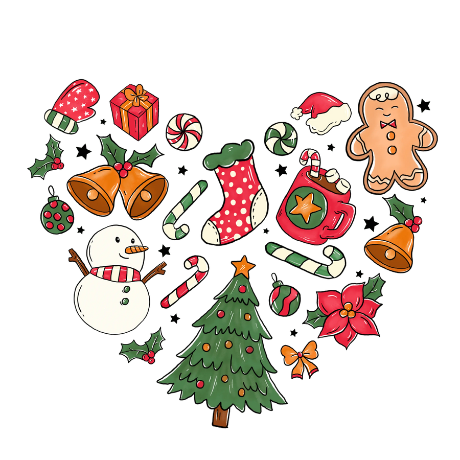 Christmas Patterns Design - DTF Ready To Press
