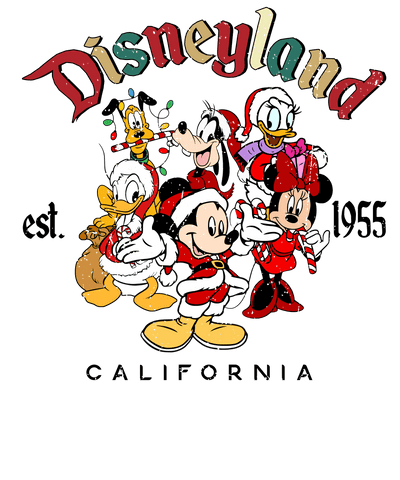 Disneyland California Christmas Design | DTF Dallas - DTF Dallas 