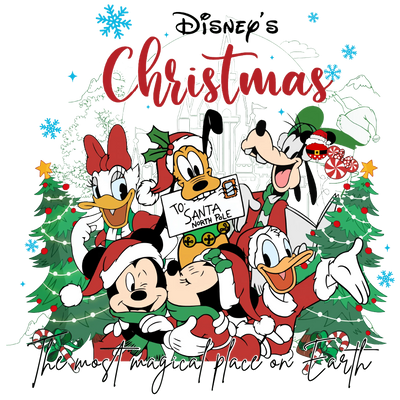 Festive Mouse Christmas Design Ready Press V2 | DTF Dallas - DTF Dallas 