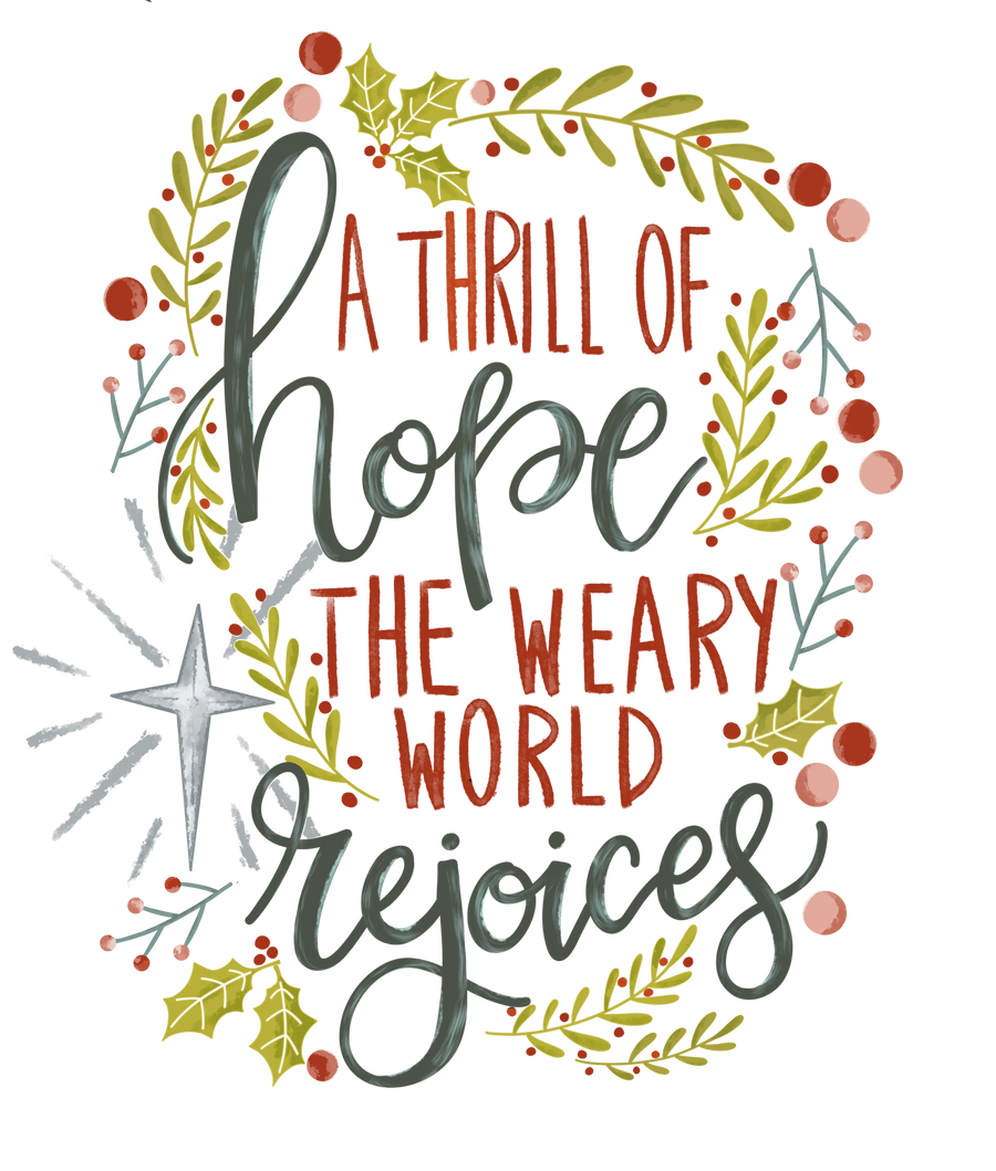 Christmas Hope Design - DTF Ready To Press