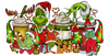 Grinch Christmas Cups Design - DTF Ready To Press