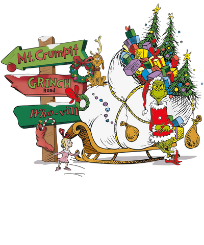 Mt. Crumpit Grinch Christmas Design | DTF Dallas - DTF Dallas 