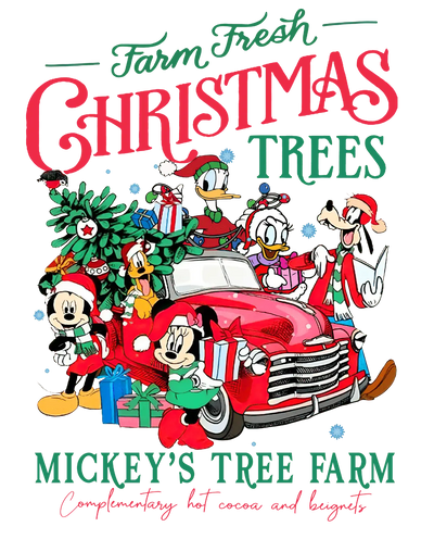 Mickey's Tree Farm Christmas Design | DTF Dallas - DTF Dallas 