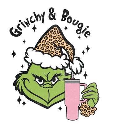 Grinchy Bougie Christmas Ready to Press (V1) | DTF Dallas - DTF Dallas 
