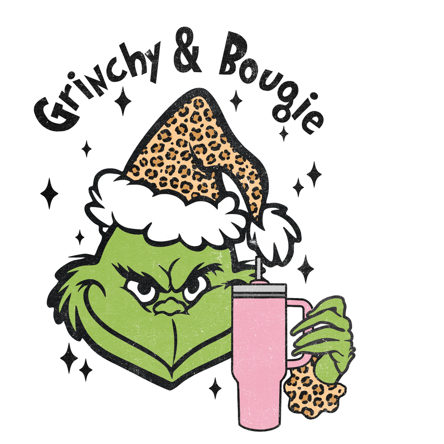 Grinchy Bougie Christmas Ready to Press (V1) | DTF Dallas