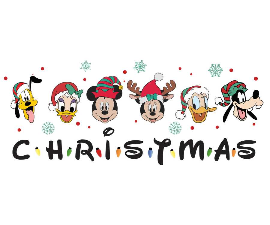 Friends and Mickey Christmas Design | DTF Dallas
