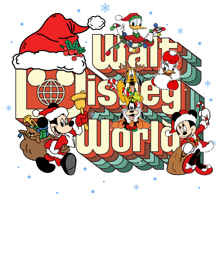 Walt Disney World Christmas DTF Ready Press V1 | DTF Dallas