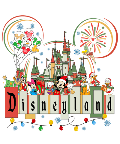 Disneyland Mickey Mouse Christmas Design | DTF Dallas - DTF Dallas 