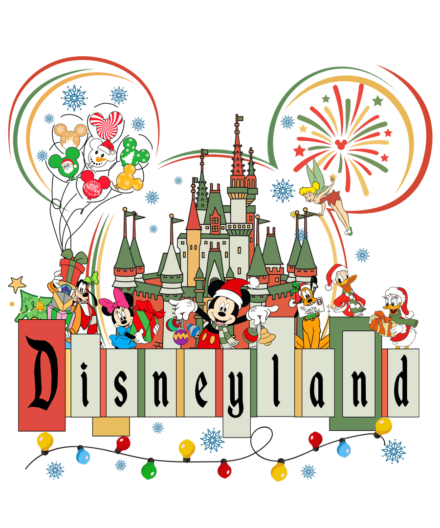 Disneyland Mickey Mouse Christmas Design | DTF Dallas