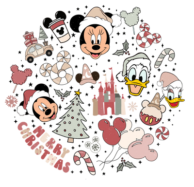 Mickey Mouse Christmas DTF Ready to Press V2 | DTF Dallas - DTF Dallas 
