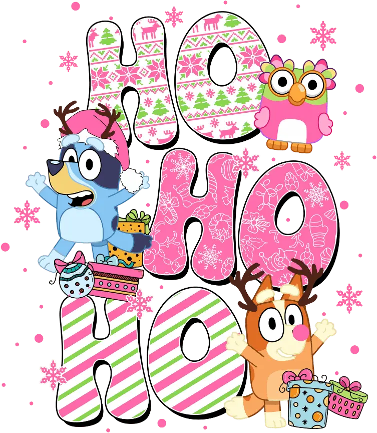 Ho Ho Ho Christmas Design DTF-Ready Press (V2) | DTF Dallas
