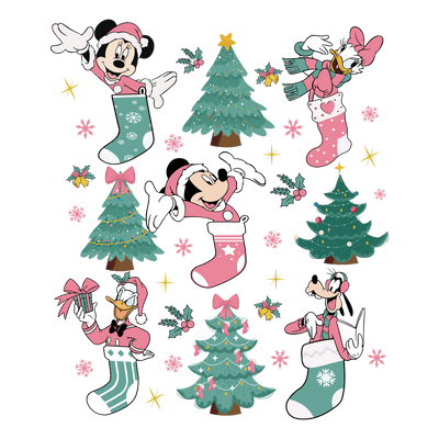 Festive Mouse Christmas Design Ready Press V1 | DTF Dallas - DTF Dallas 