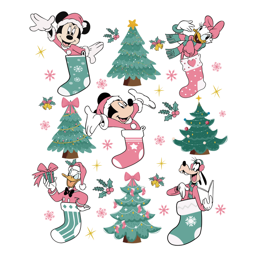 Festive Mouse Christmas Design Ready Press V1 | DTF Dallas