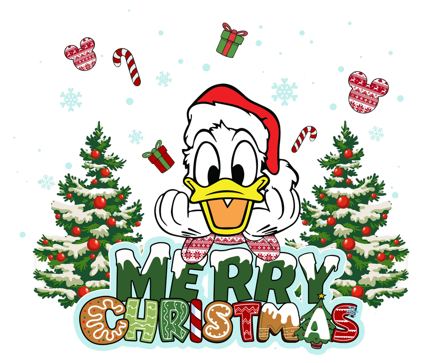Donald Duck Christmas Tree Design | DTF Dallas
