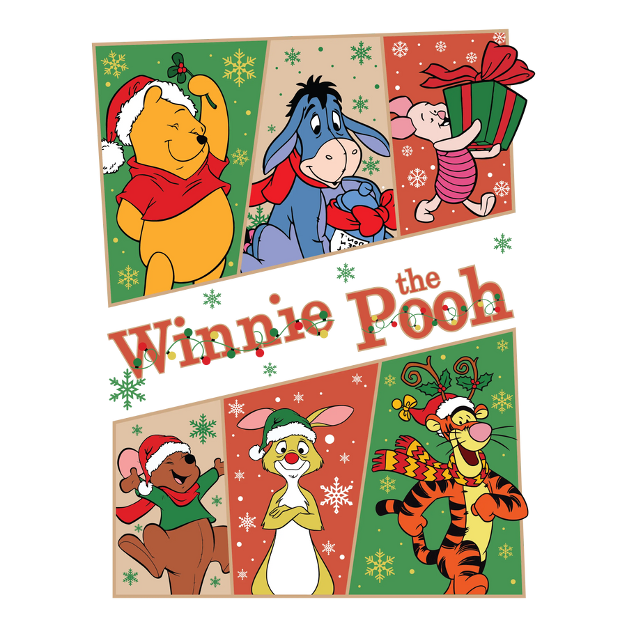 Winnie the Pooh and Friends Christmas Design | DTF Dallas