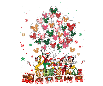 Mickey and Friends Merry Christmas Design | DTF Dallas - DTF Dallas 
