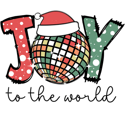 Joy to the World Christmas Design DTF (V1) | DTF Dallas - DTF Dallas 