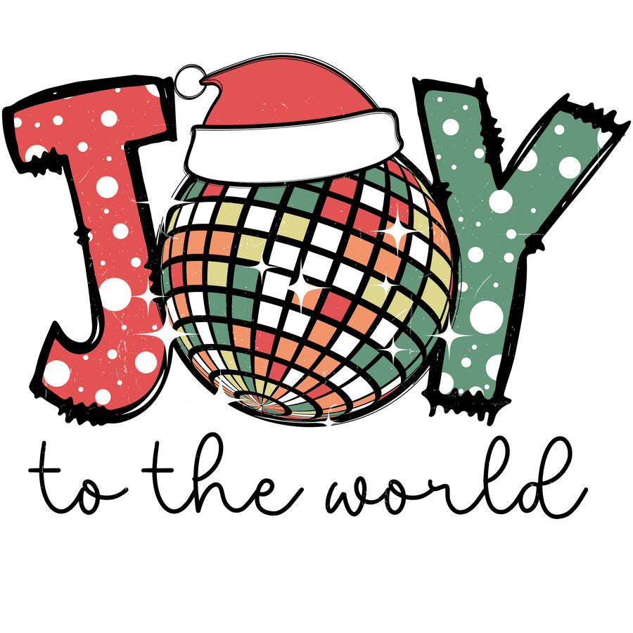 Joy to the World Christmas Design DTF (V1) | DTF Dallas