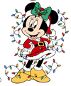 Minnie Mouse Christmas Design - DTF Ready To Press