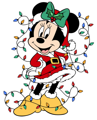 Minnie Mouse Christmas DTF Ready to Press V1 | DTF Dallas - DTF Dallas 