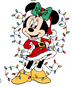 Minnie Mouse Christmas Design - DTF Ready To Press