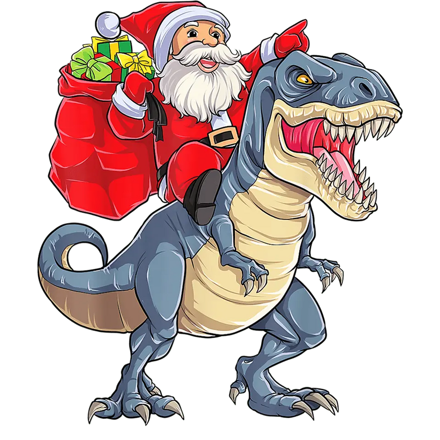 Christmas Dino Design DTF-Ready to Press (V1) | DTF Dallas
