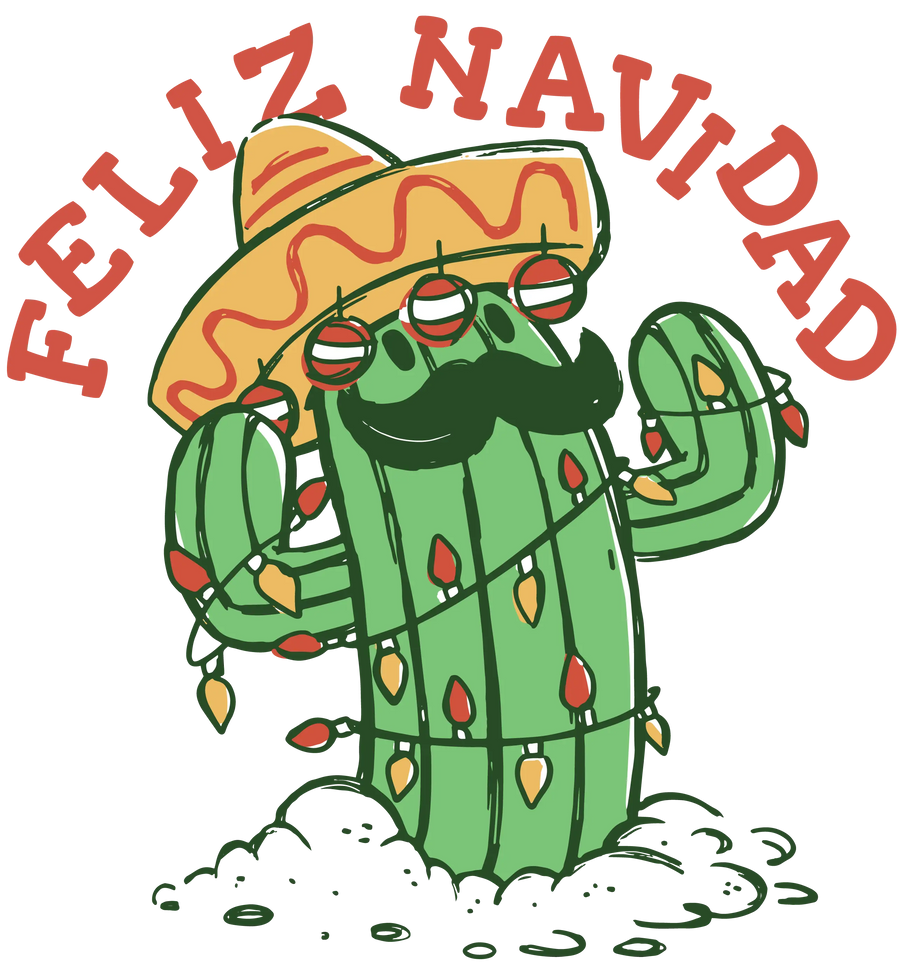 Feliz Navidad Christmas Design - DTF Ready To Press
