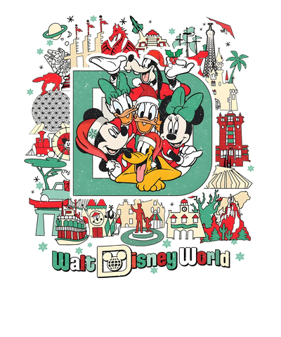 Walt Disney World Christmas Design | DTF Dallas - DTF Dallas 